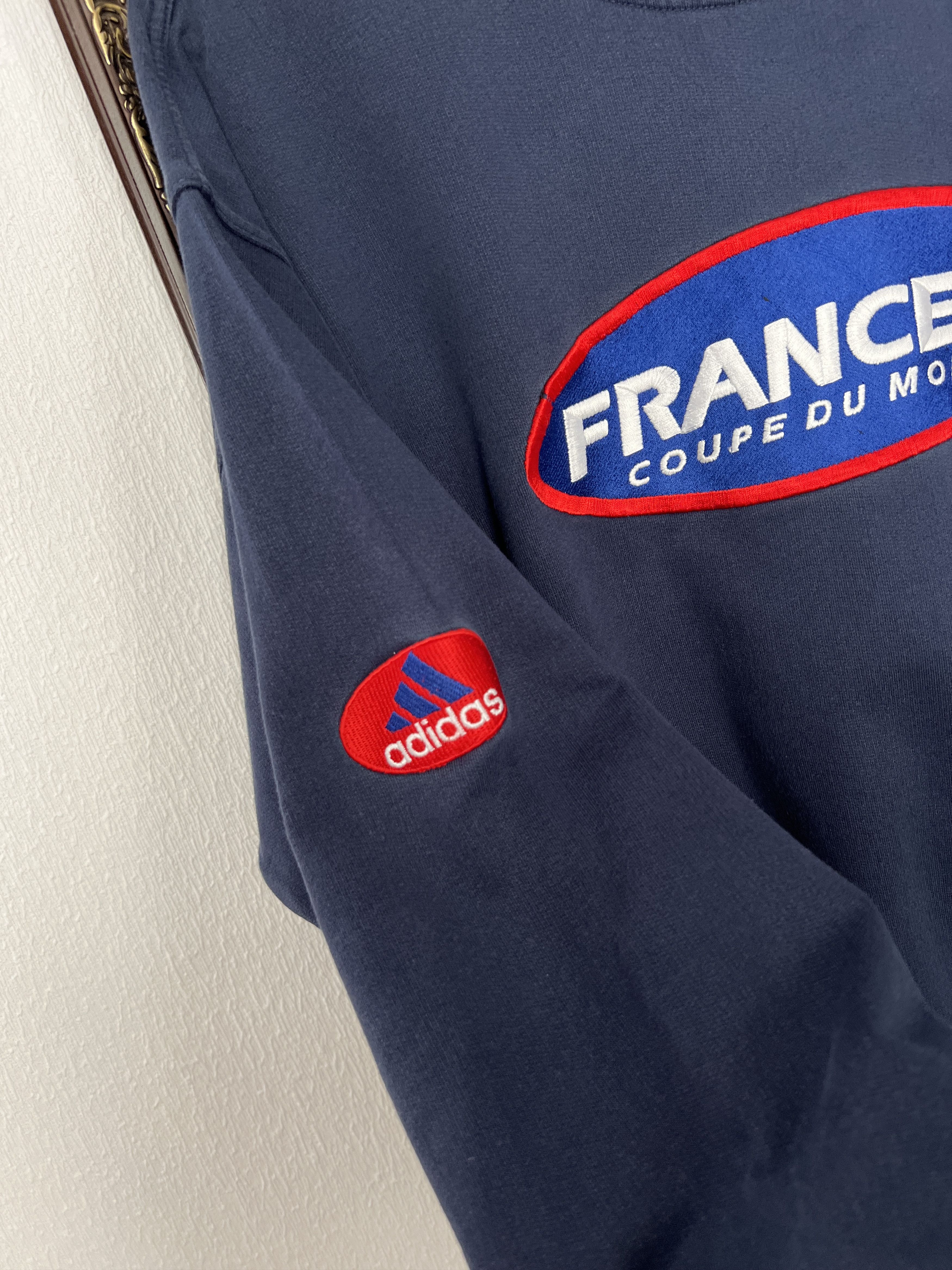 Adidas Vintage 90's Adidas France World Cup Sweatshirt Size US S / EU 44-46 / 1 - 6 Thumbnail
