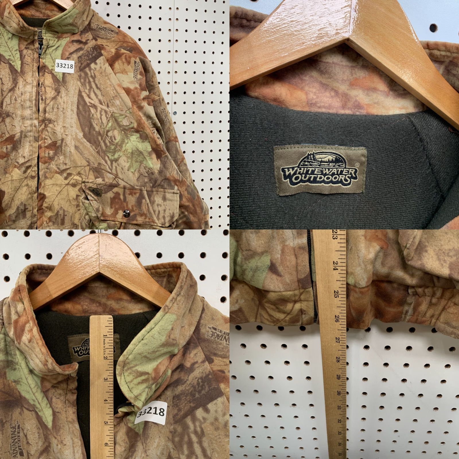 Vintage VINTAGE White Water Outdoors Camouflage Hunting Jacket Mens 2XL White Camo Bomber Jacket 30.5x26.5 Nature Outdoor Mens Size US XXL / EU 58 / 5 - 8 Thumbnail