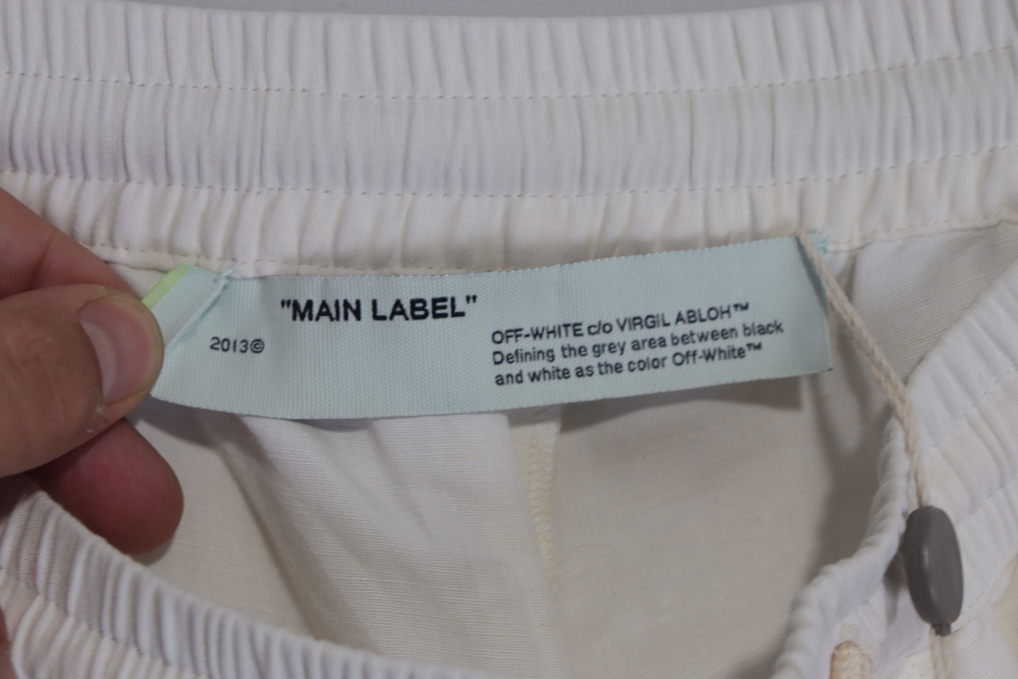 Off-White o1rshd11223 Skateboard Linen pants in off-White Size US 34 / EU 50 - 8 Thumbnail