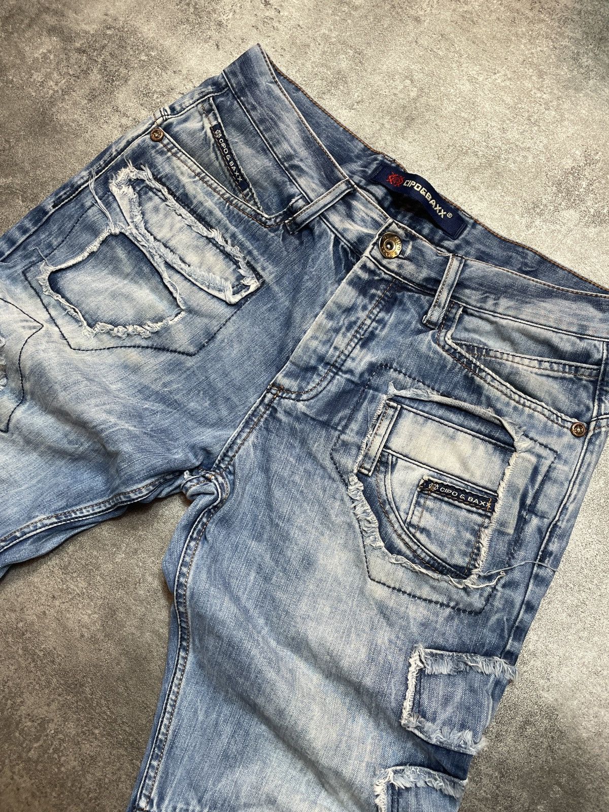 Vintage 🔥RARE🔥Vintage Y2K Denim Jeans Distressed Rare Avant Garde Size US 32 / EU 48 - 6 Thumbnail