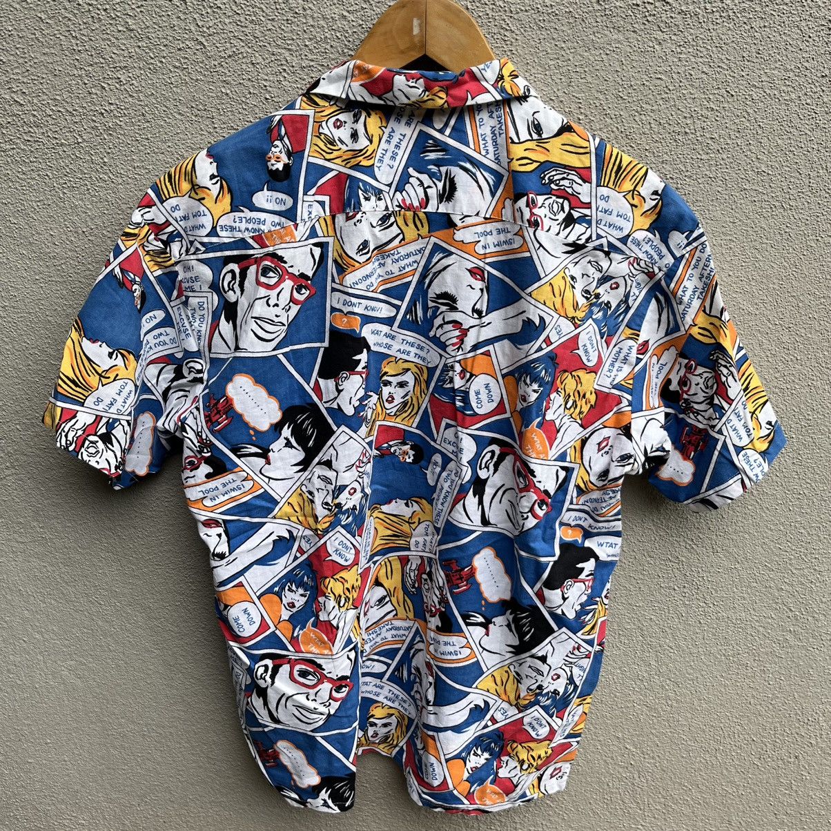 Vintage Vintage HAWAIIAN shirt fullprint graphic pop art Size US L / EU 52-54 / 3 - 4 Thumbnail
