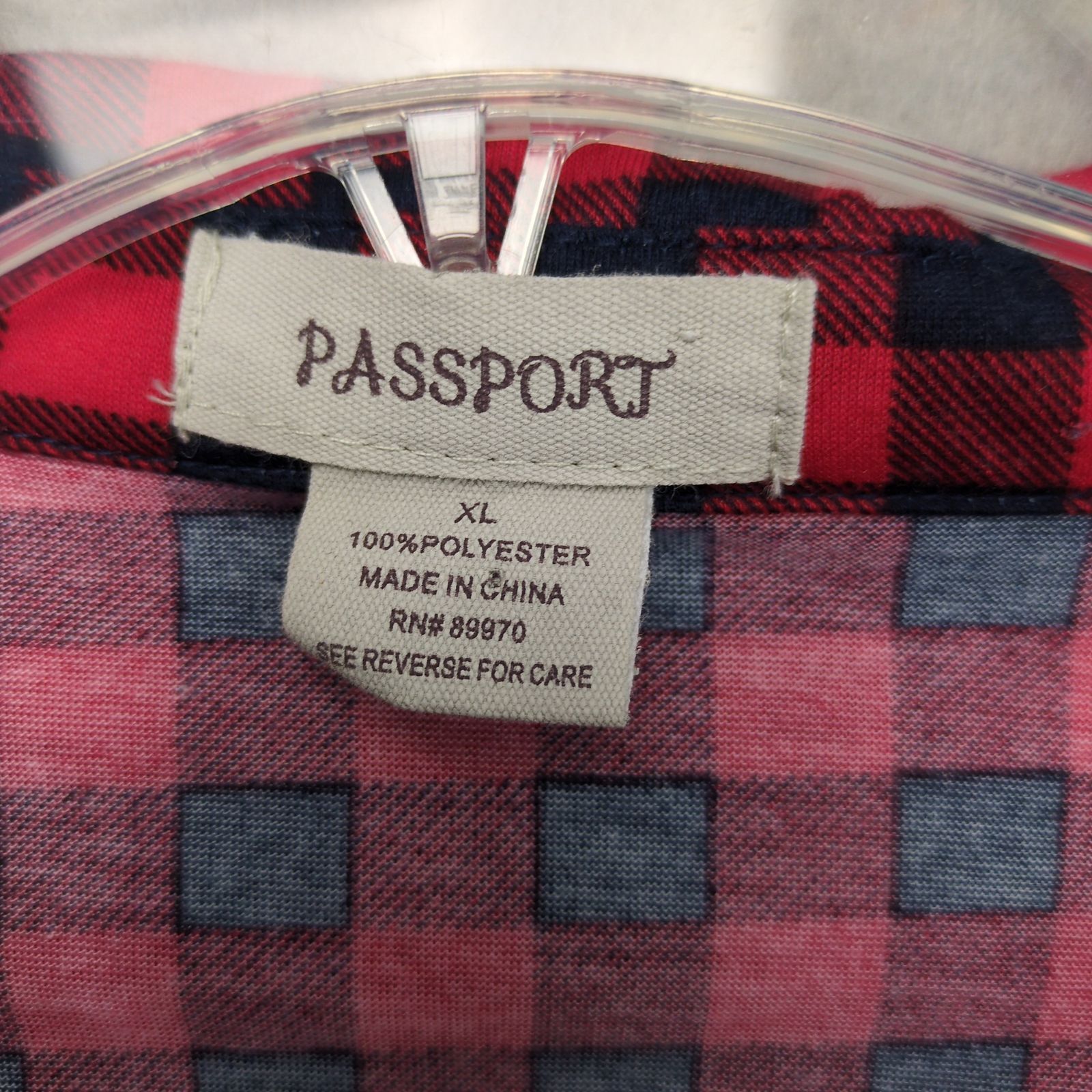 Passport Passport Women's XL Buffalo Plaid Pearl Snap Western Shirt Size XL / US 12-14 / IT 48-50 - 5 Thumbnail