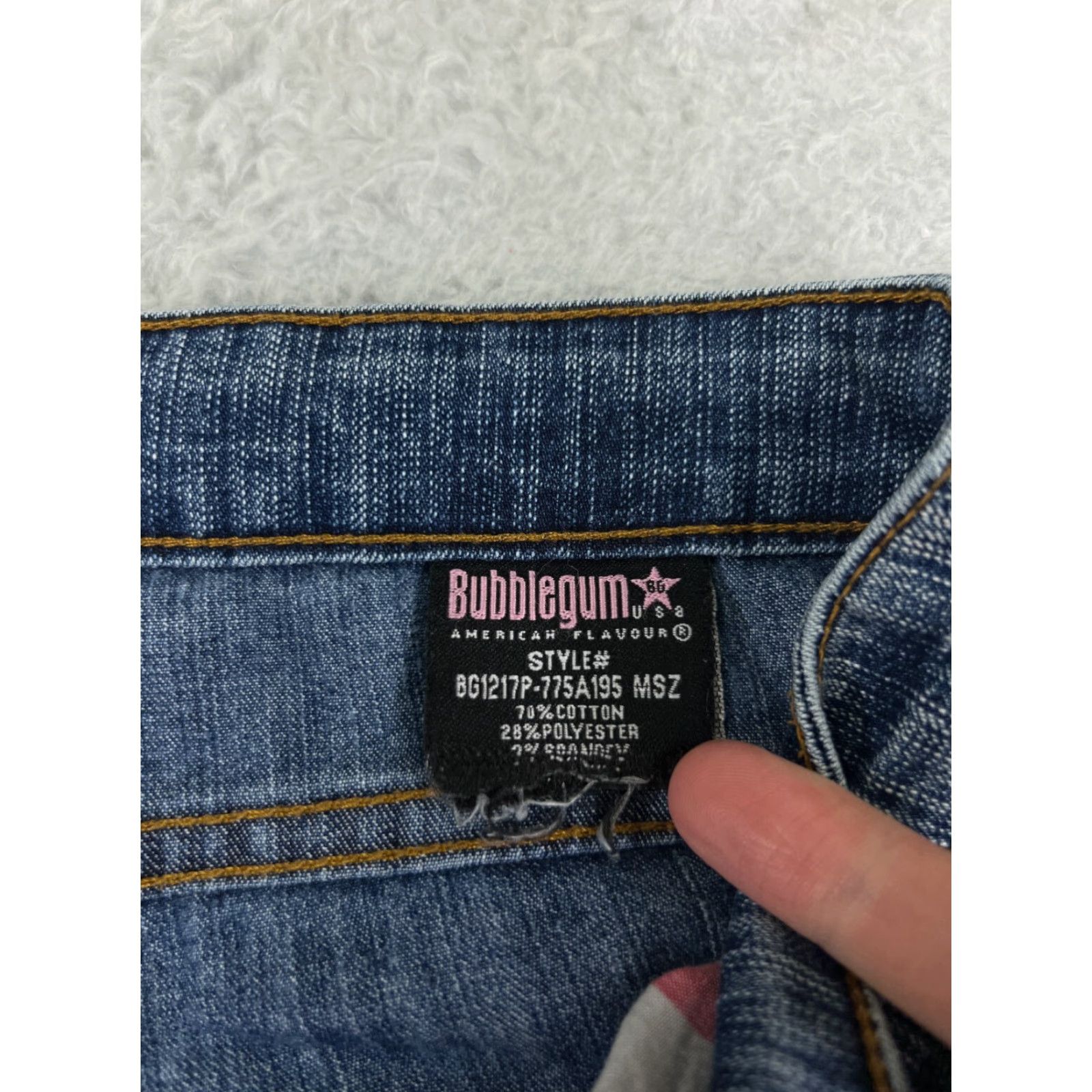 Vintage Bubblegum Jeans Womens 30 Blue Denim Bootcut Cotton Blend 30x32 Jeans Bootscut Womens Blue Bubblegum 90s Western Modern Classics Size 30" / US 8 / IT 44 - 4 Thumbnail