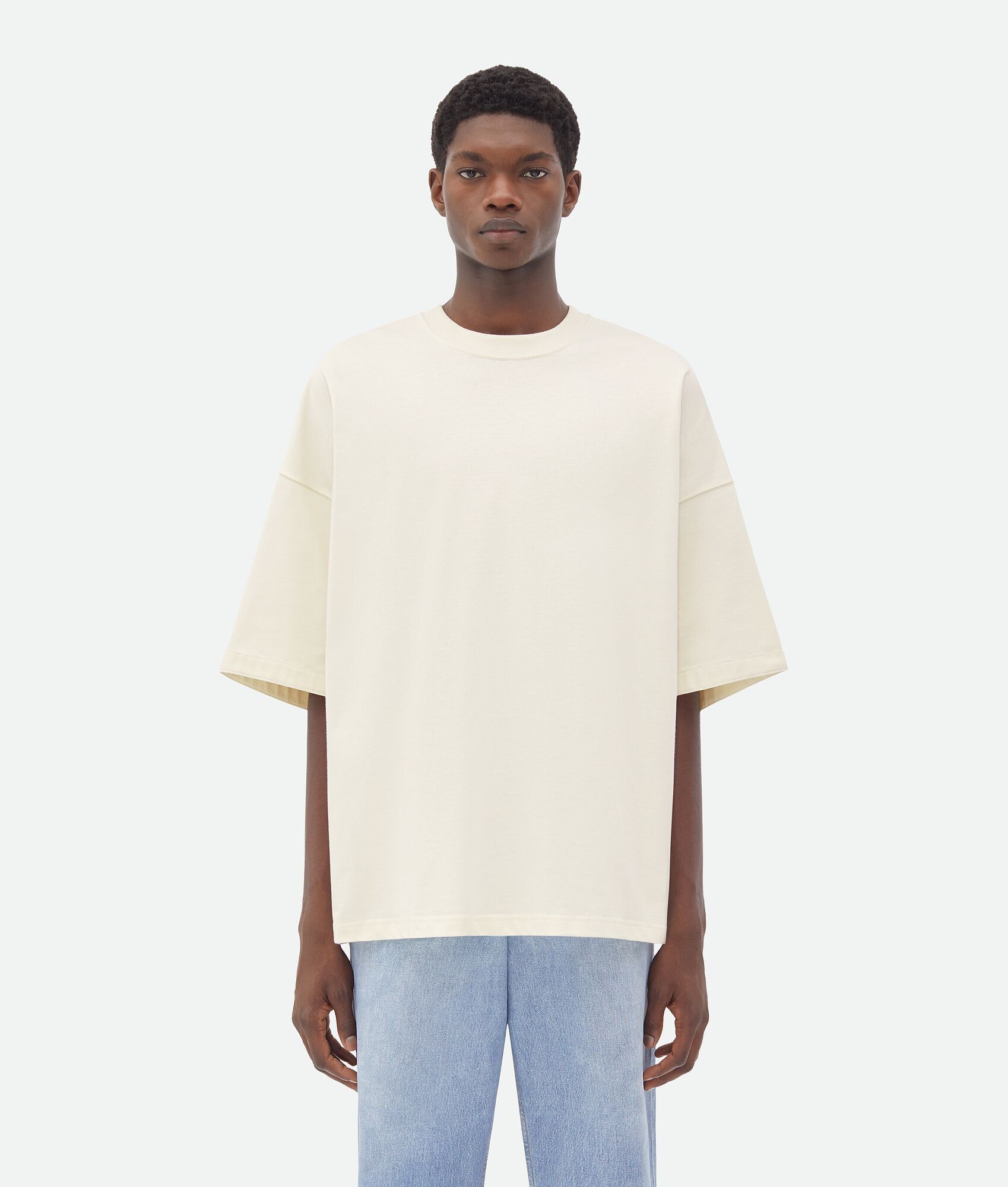 Bottega Veneta o1bcso1str0425 Striped Cotton Overshirt "BV" Embroidery Size US L / EU 52-54 / 3 - 1 Thumbnail
