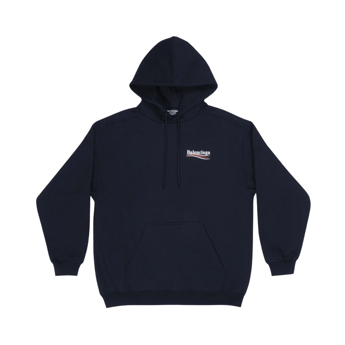 Balenciaga o1srvl11e0325 Political Campaign Hoodie Medium Fit in Black Size US M / EU 48-50 / 2 - 1 Thumbnail