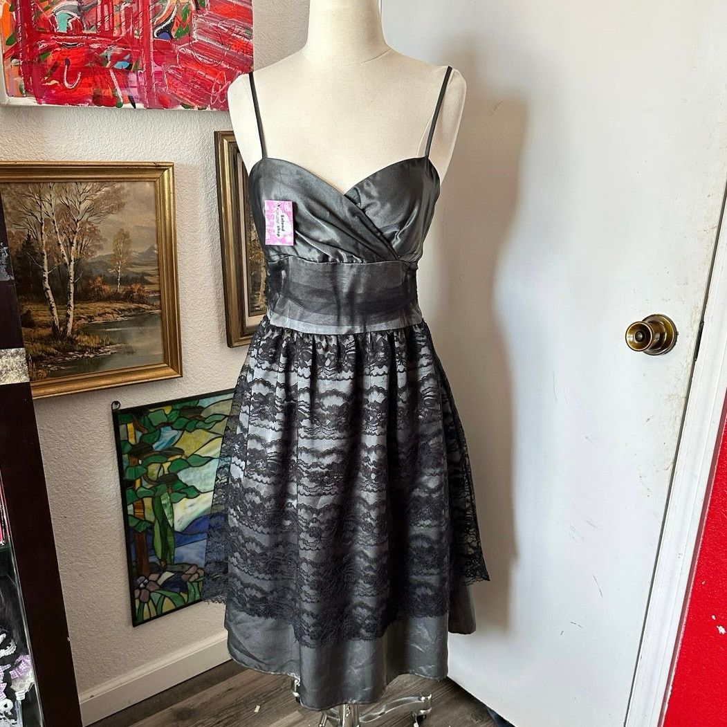 Other intrigue black gothic lace formal dress Size M / US 6-8 / IT 42-44 - 1 Thumbnail