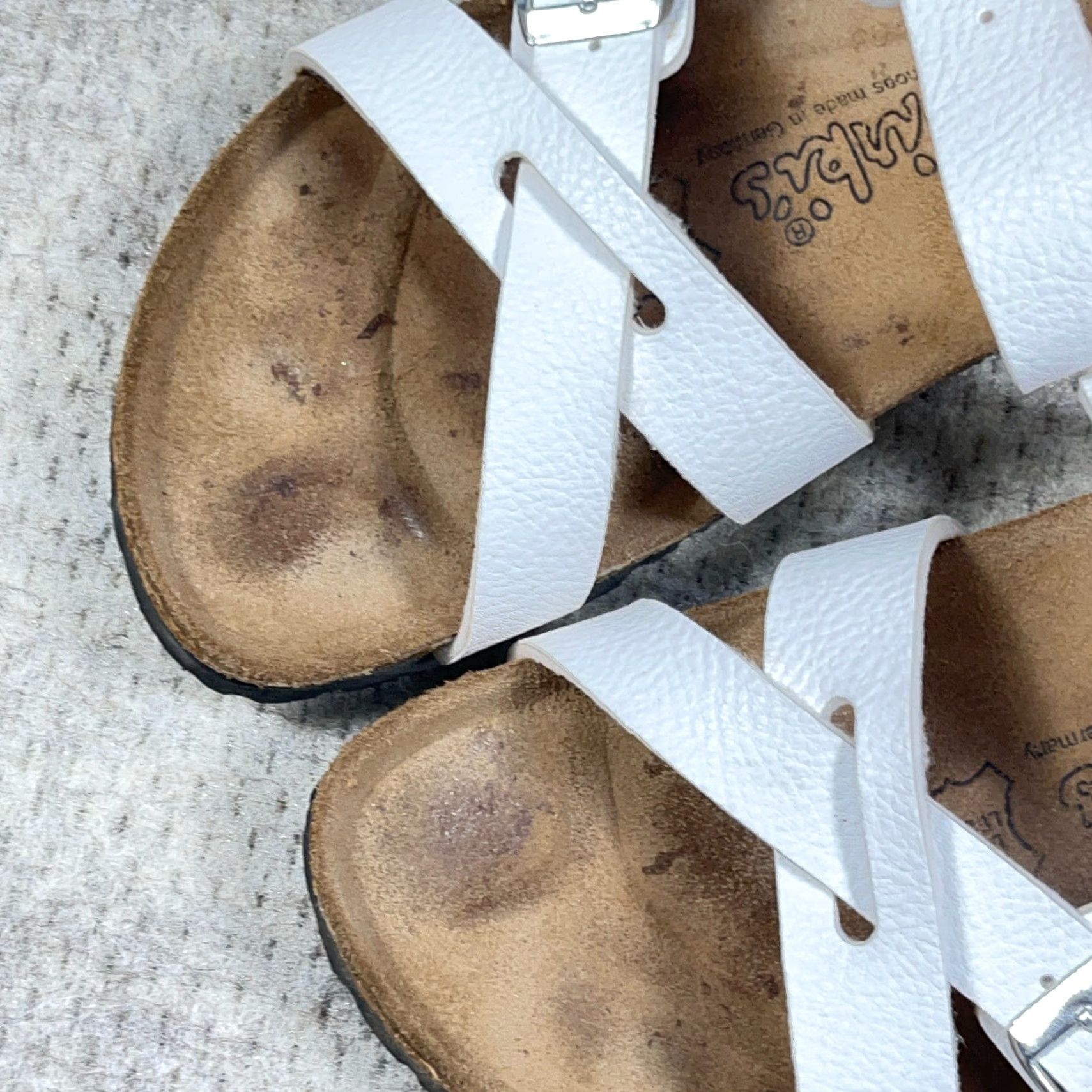 Birkenstock Birkenstock Birkis Nepal Criss Cross Sandals White 6 Womens Leather Insole Adjustable Strap Slip-On N/A Size US 6 / IT 36 - 5 Thumbnail
