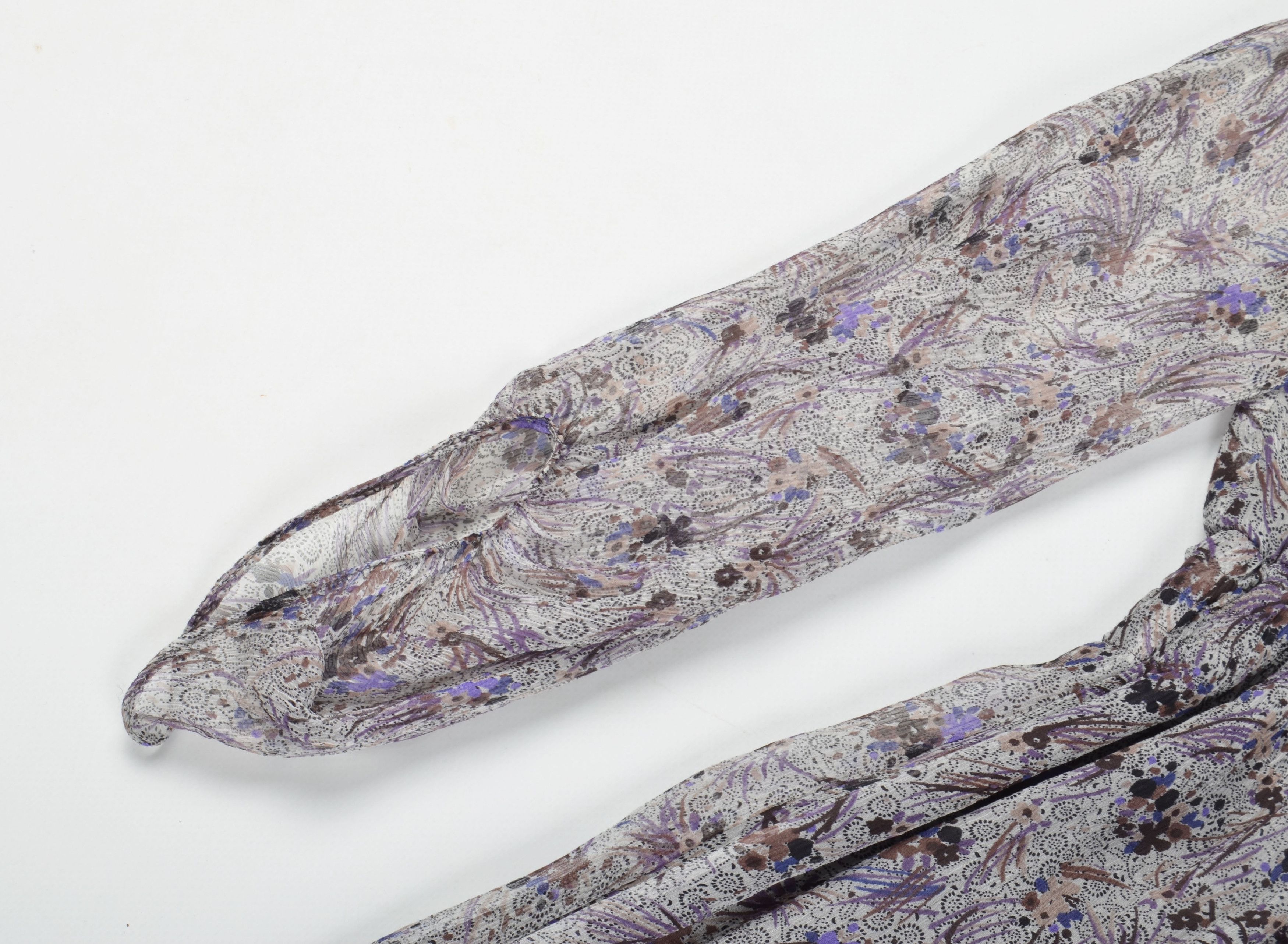 MAX&Co. MAX&Co Max Mara Silk Floral Cottagecore Mesh Dress Size M / US 6-8 / IT 42-44 - 6 Thumbnail