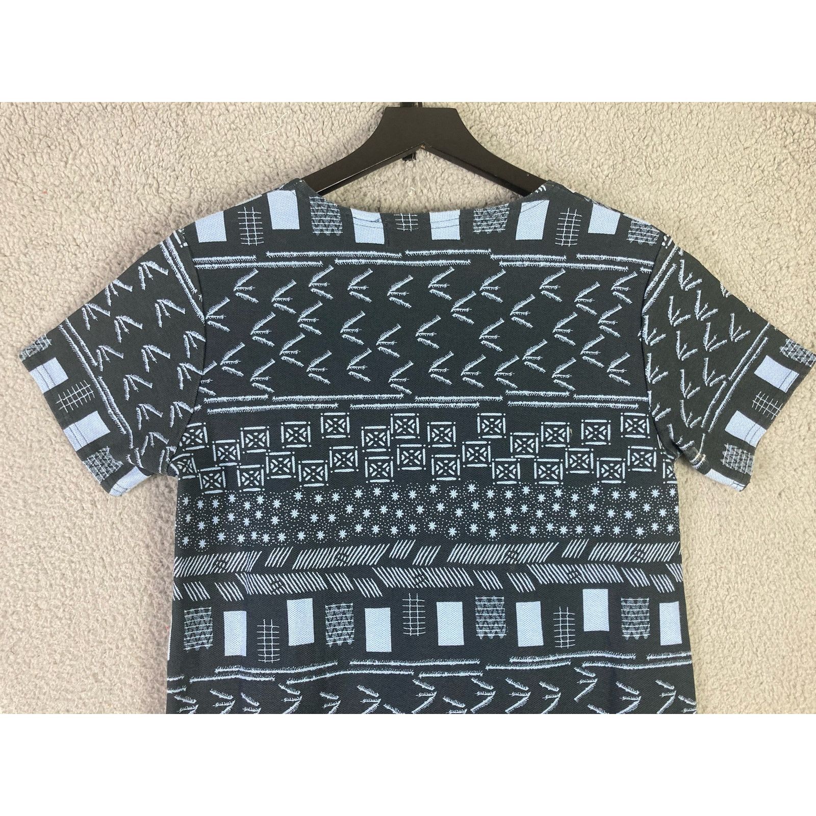 Orvis Orvis Women's XS Black Geometric T-Shirt Dress Vintage Size XS / US 0-2 / IT 36-38 - 8 Thumbnail