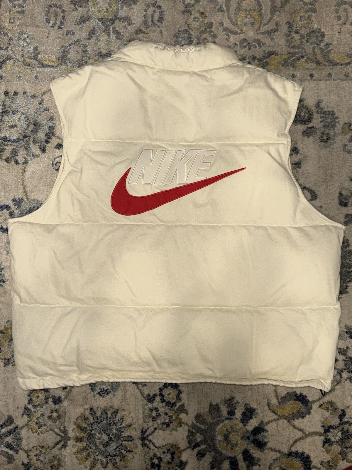 Nike × Supreme Nike x Supreme Denim Puffer Vest Size US XXL / EU 58 / 5 - 3 Thumbnail