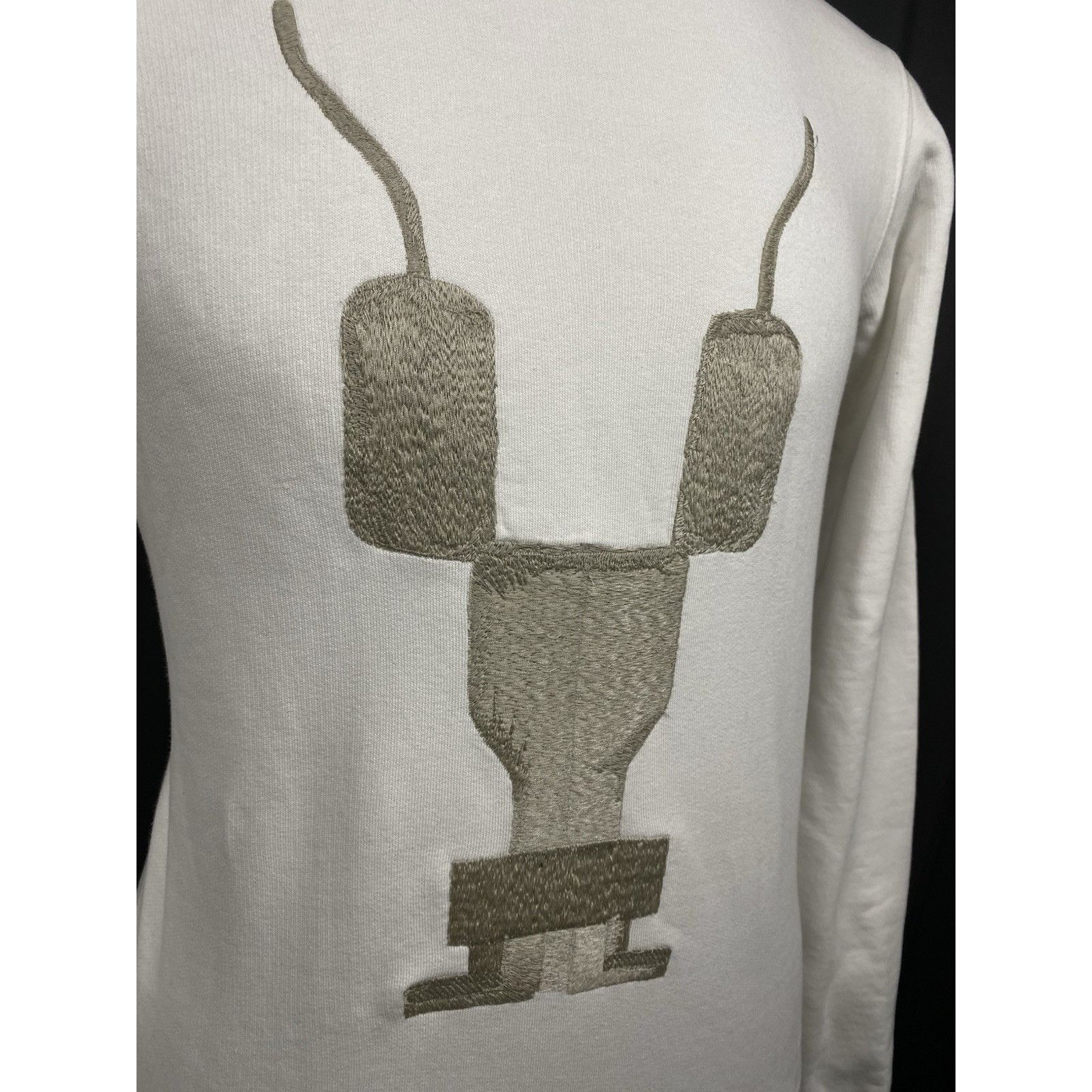 Rick Owens Rick Owens Dark Shadow Man to Man White Beige Crewneck Long Size US S / EU 44-46 / 1 - 8 Thumbnail
