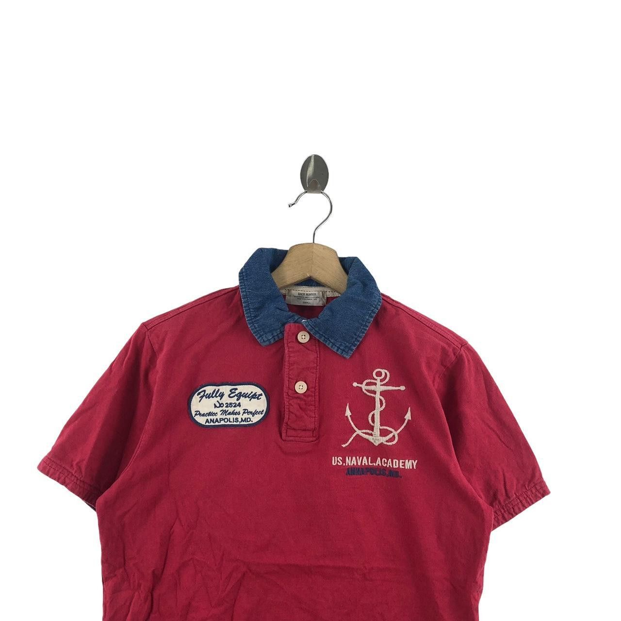 Other BACK NUMBER US Naval Academy Polo Tee Shirt Top Patchwork Size S / US 4 / IT 40 - 3 Thumbnail