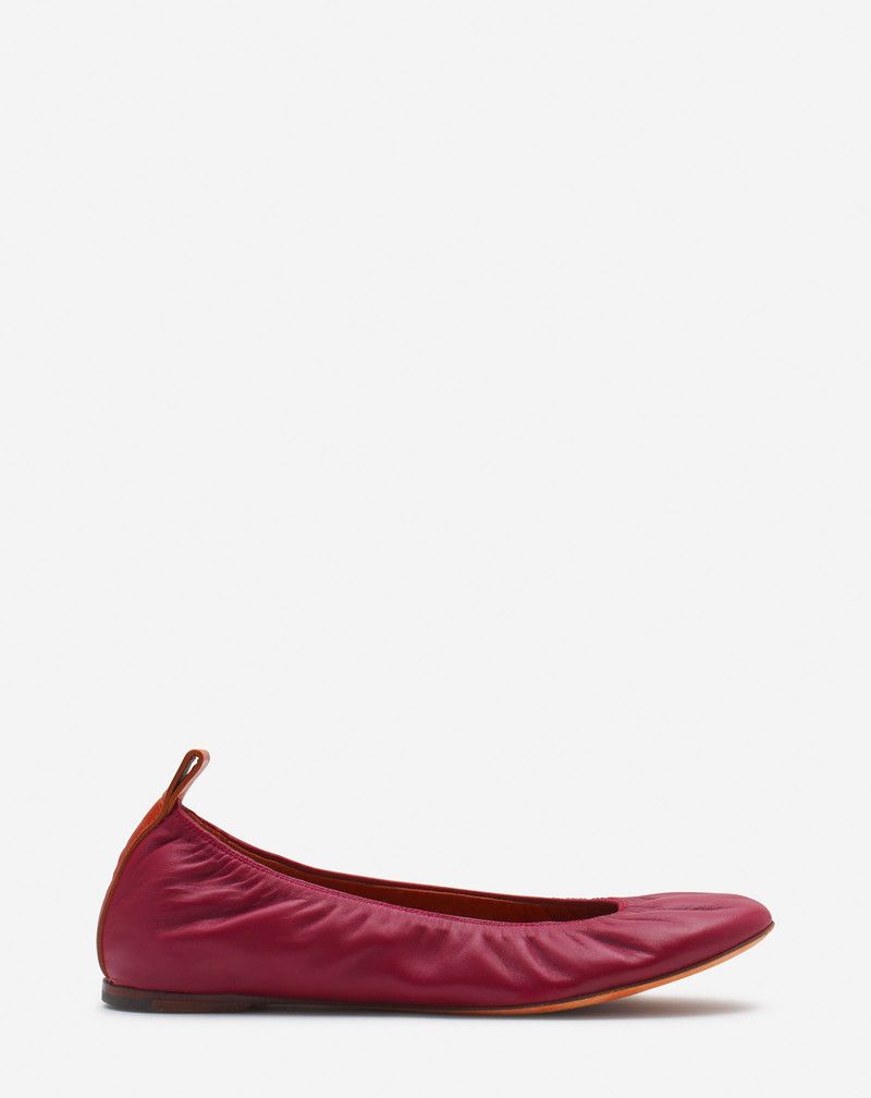 Lanvin o1y0326 Ballet Flats in Brick Size US 6 / IT 36 - 1 Thumbnail