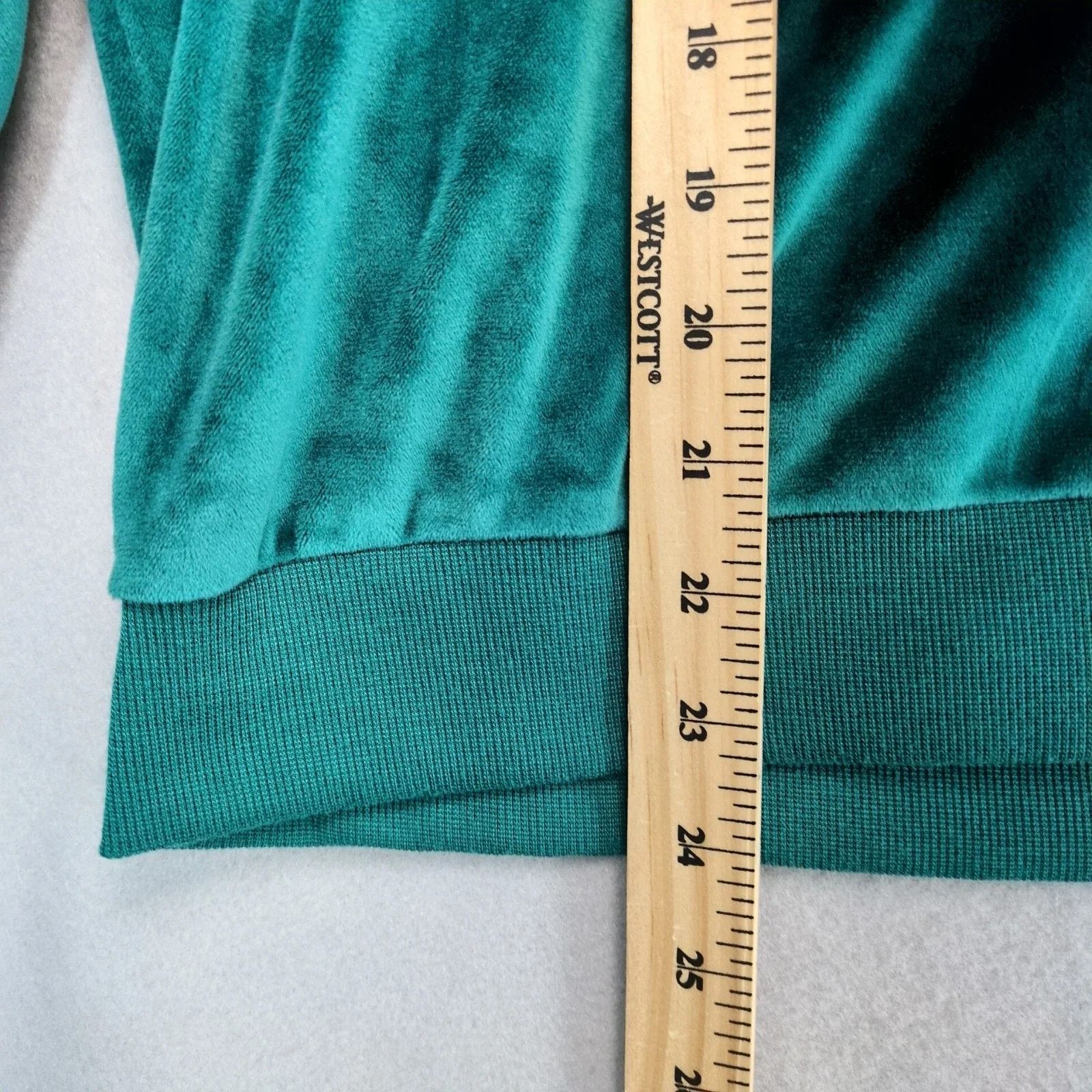 Other Ashley Blue 2pc Green Velour Tracksuit Women's Plus 1X/2X Size XXL / US 16-18 / IT 52-54 - 4 Thumbnail