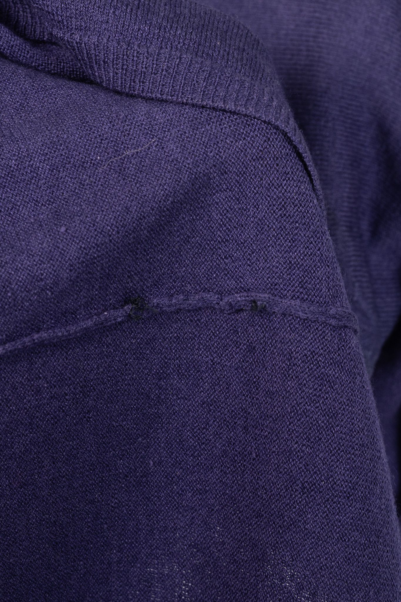 Roberto Cavalli Roberto Cavalli Purple Snake-Bust Ruched Sweater Size XL / US 12-14 / IT 48-50 - 8 Thumbnail