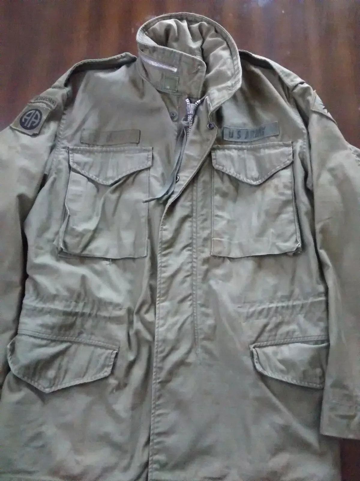 image of Alpha Industries Alpha Jacket Og-107 M-65 Vietnam Usmc Usa 60S Small Reg in Olivedrab, Men's