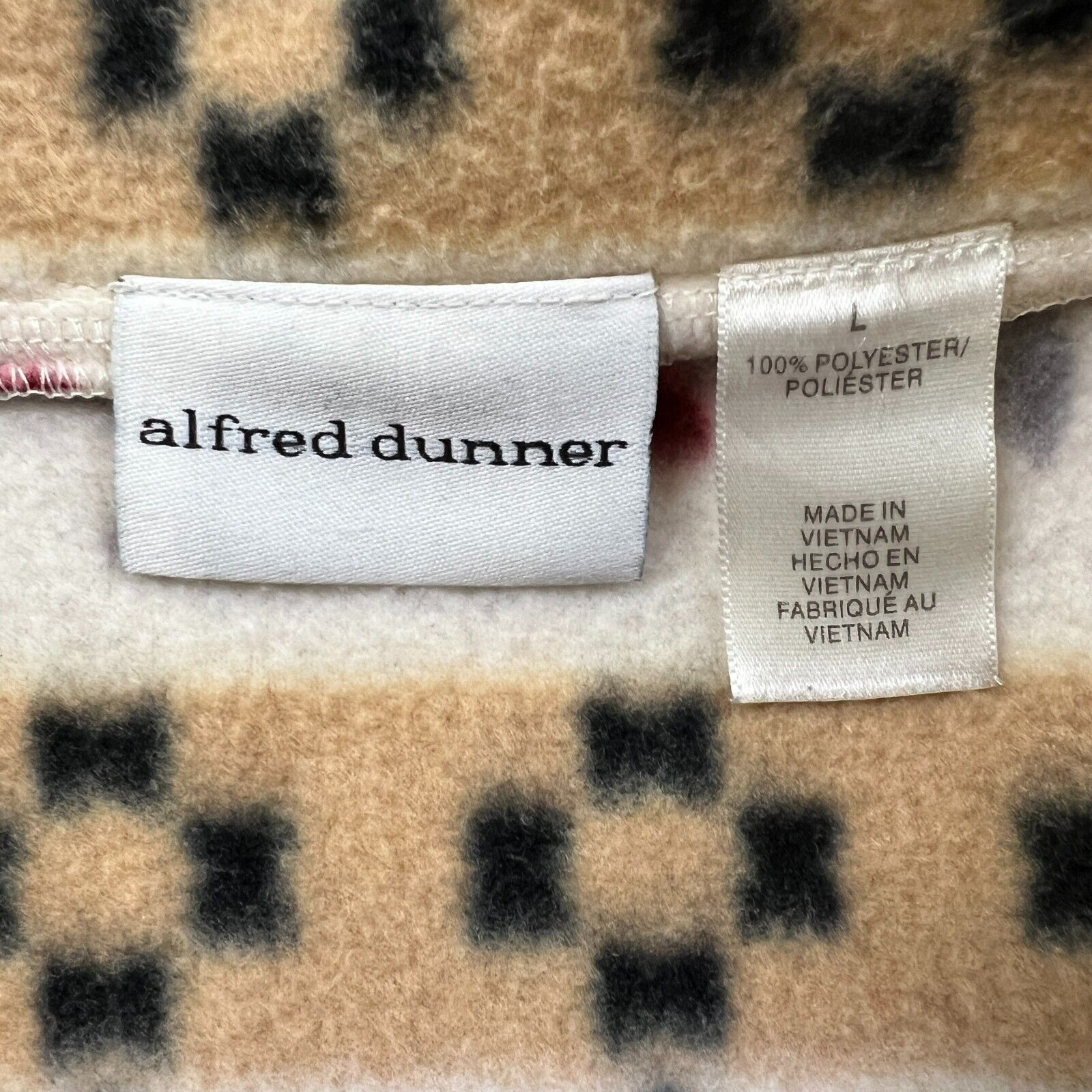 Vintage VTG Alfred Dunner Fleece Large Floral Sweater Full Zip 90s Size US L / EU 52-54 / 3 - 4 Thumbnail