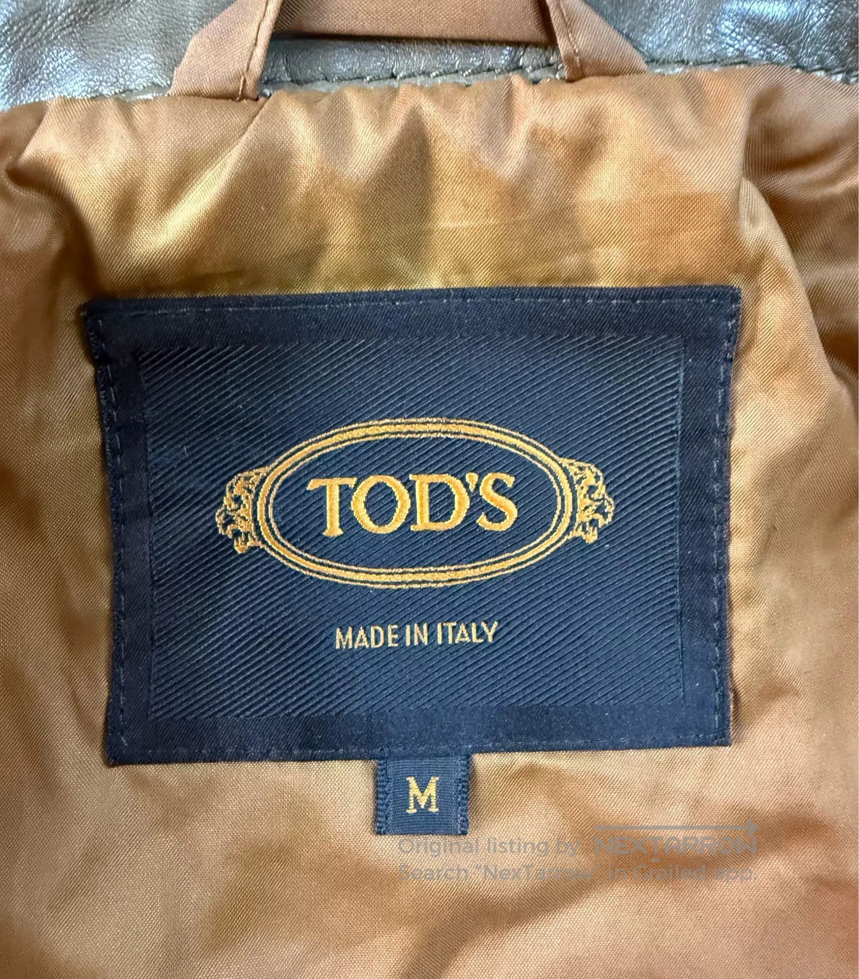 Tod's Tod's Men's Leather Baseball Jacket. Size US M / EU 48-50 / 2 - 4 Thumbnail