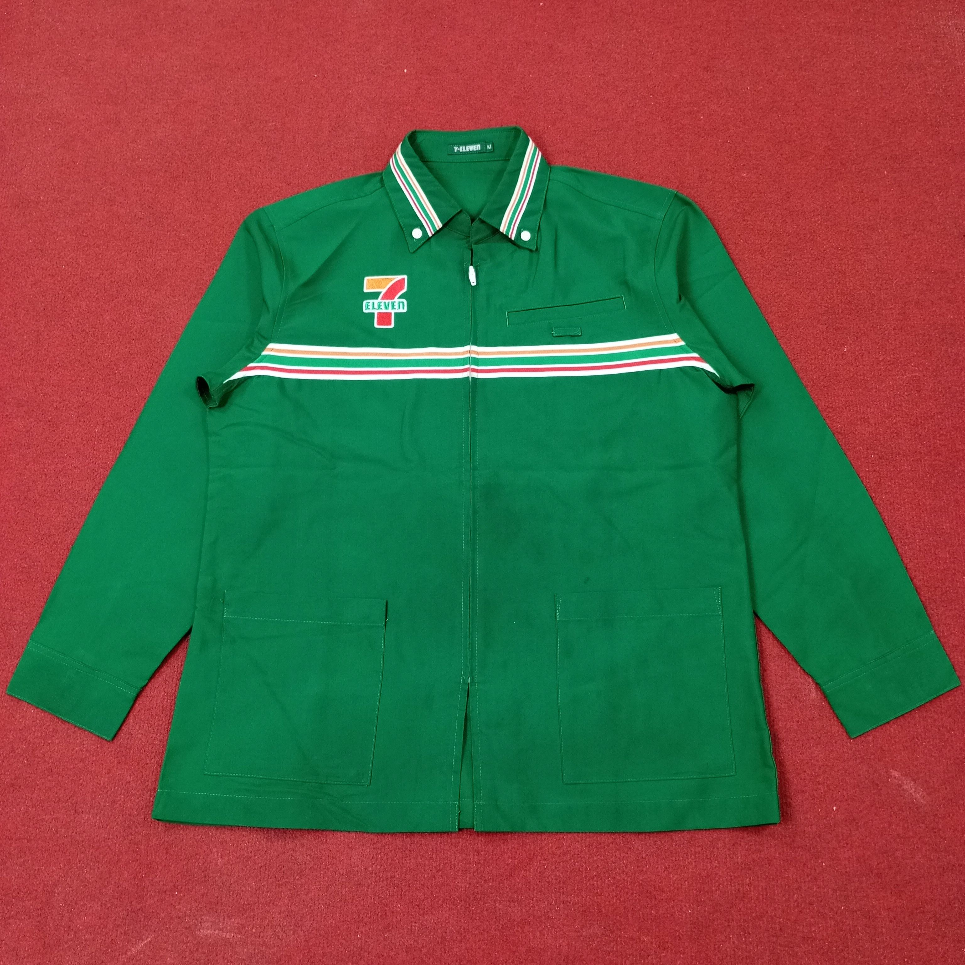 Vintage 7 Eleven Japanese Workwear Uniform Jacket c239n33 Size US M / EU 48-50 / 2 - 1 Thumbnail