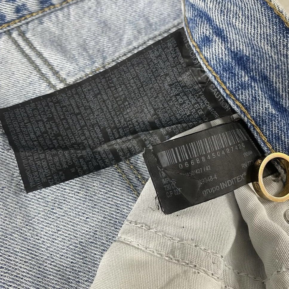 Zara Zara y2k style distressed jeans pants Size US 35 - 7 Thumbnail
