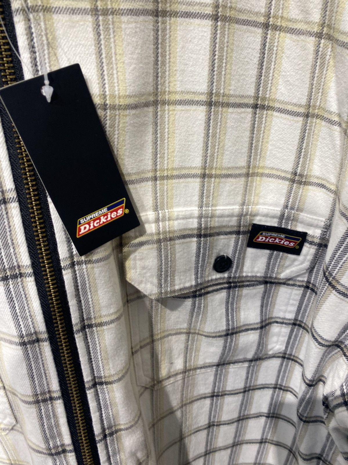 Supreme Supreme Dickies Plaid Hooded Zip Up Shirt | Grailed