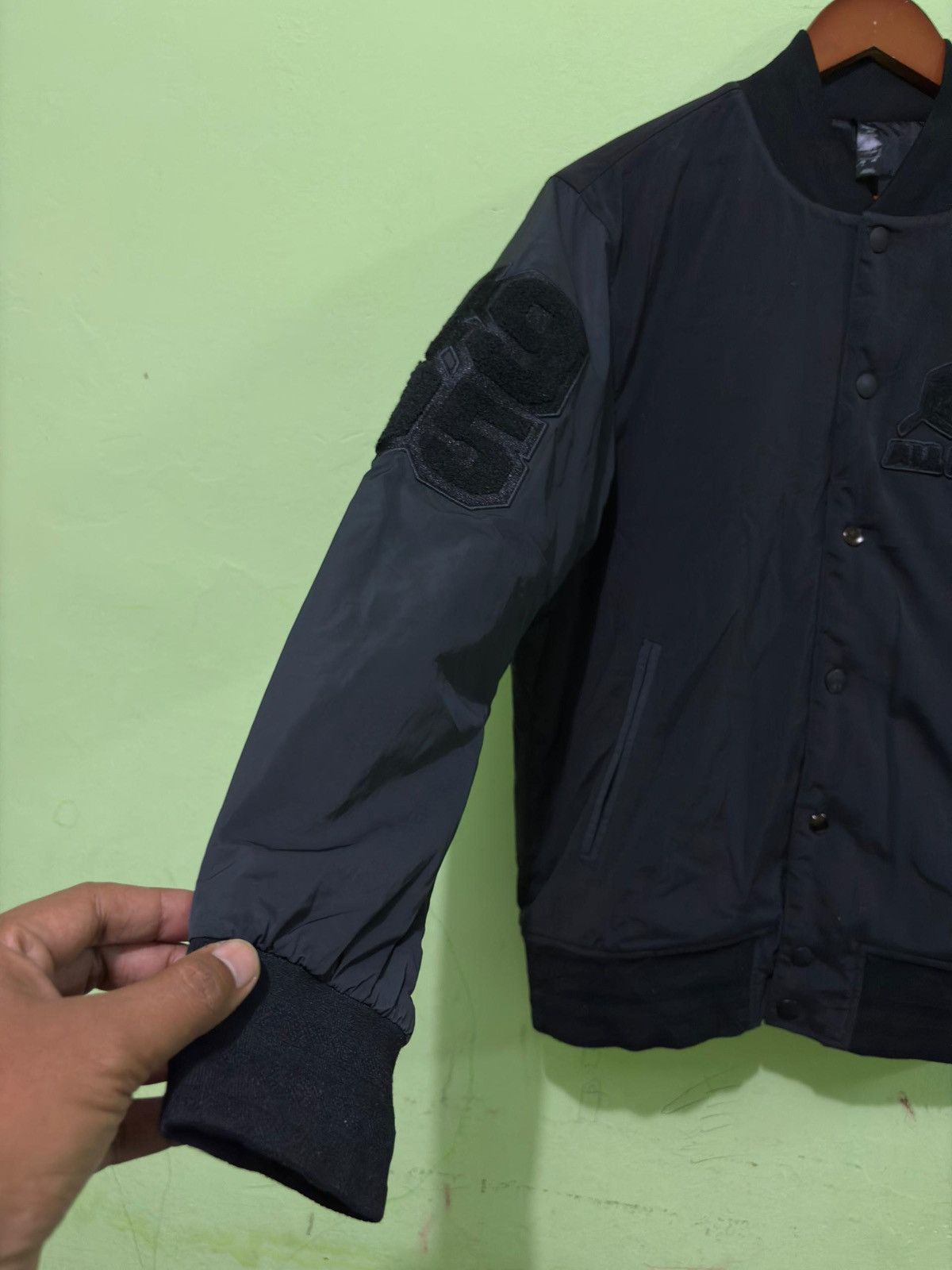 Adidas × All Blacks Adidas Bomber Jacket All Black New Zealand Rugby Jacket Size US M / EU 48-50 / 2 - 2 Thumbnail