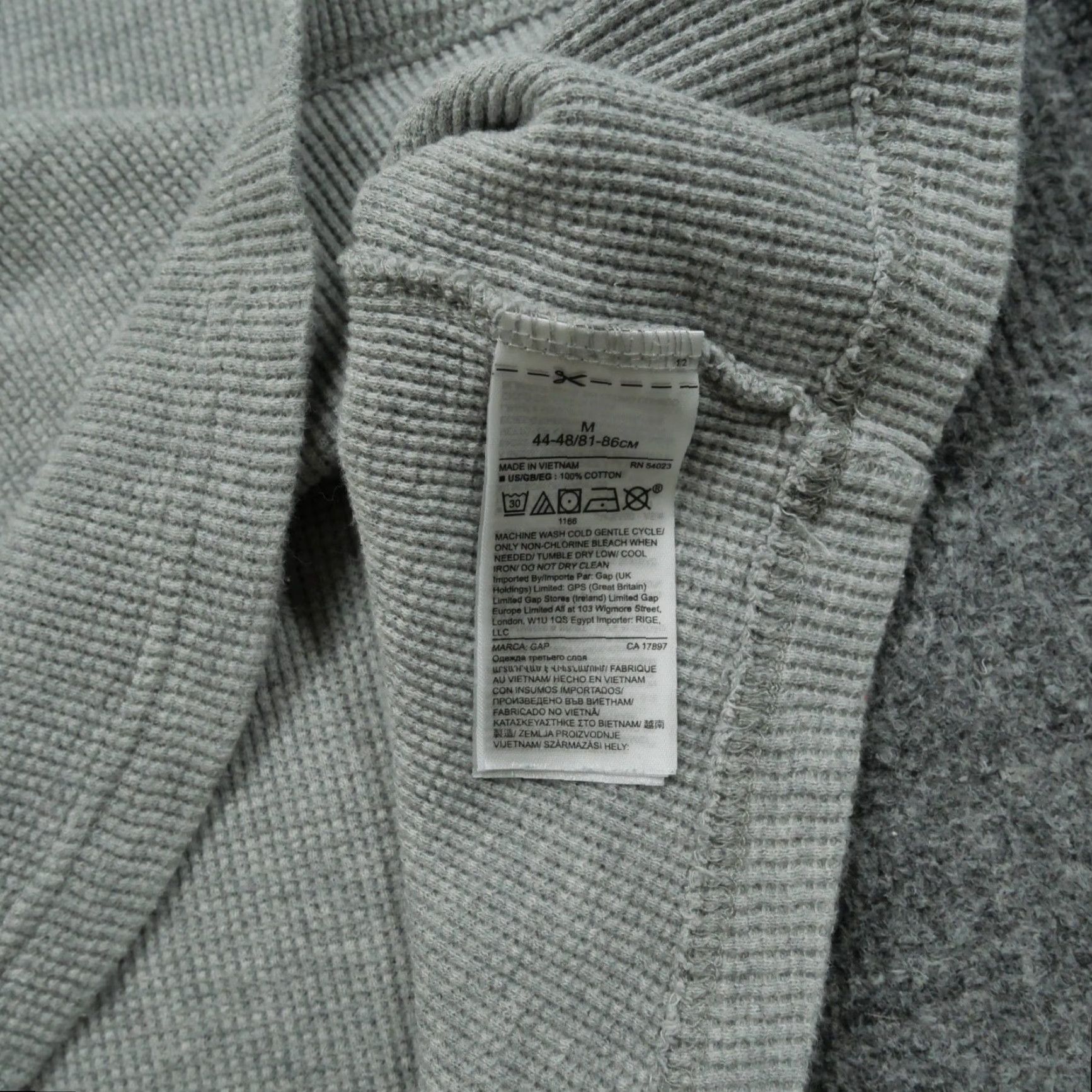 Gap Gap Hoodie Pullover Adult Medium Grey Wool? No, Cotton, Polyester Hooded Regular Mens Shirt Size US M / EU 48-50 / 2 - 4 Thumbnail