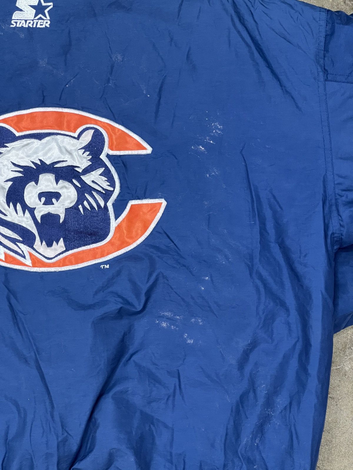 NFL × Vintage Vintage 90s Starter NFL Chicago Bears Quarter Pullover Large Size US L / EU 52-54 / 3 - 7 Thumbnail