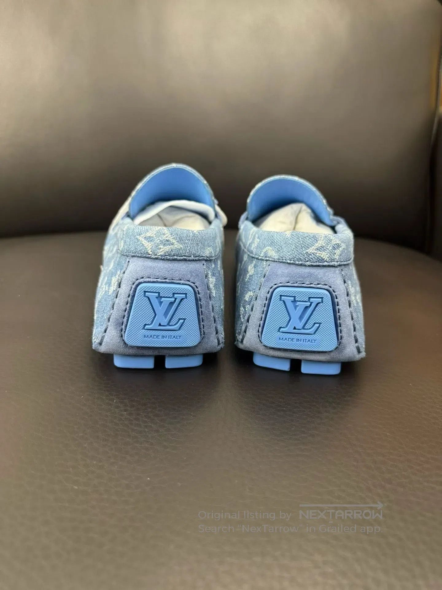 Louis Vuitton Louis Vuitton Blue Denim Monogram Driving Moccasins| Size US 10.5 / IT 40.5 - 2 Thumbnail