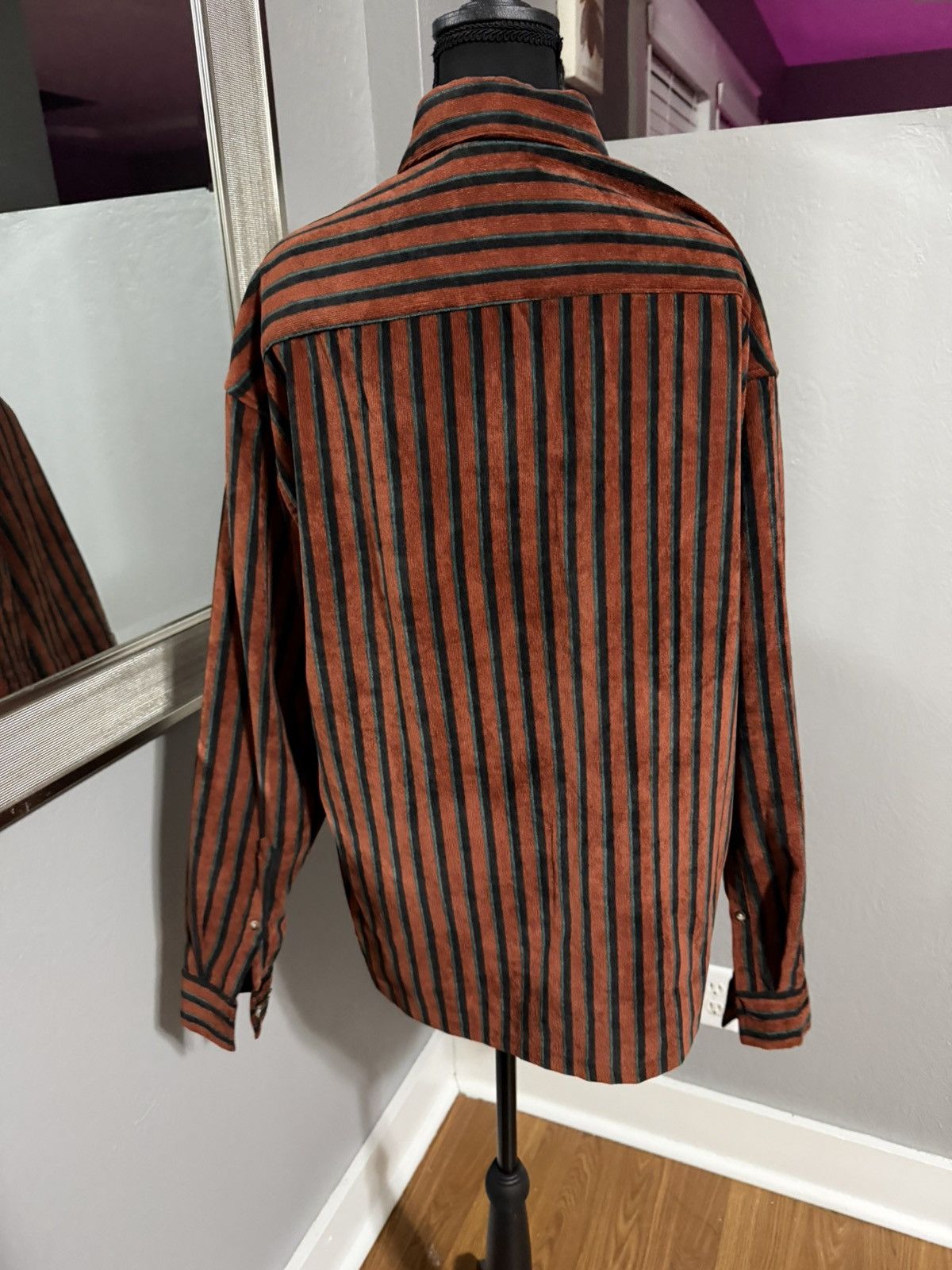 Asos Asos corduroy striped 70s academia button down shirt small Size US S / EU 44-46 / 1 - 4 Thumbnail