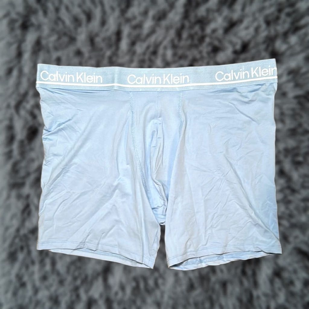 Calvin Klein Calvin Klein Boxer Brief Blue L Men Underwear Regular Size Large Microfiber) Size 42R - 1 Thumbnail