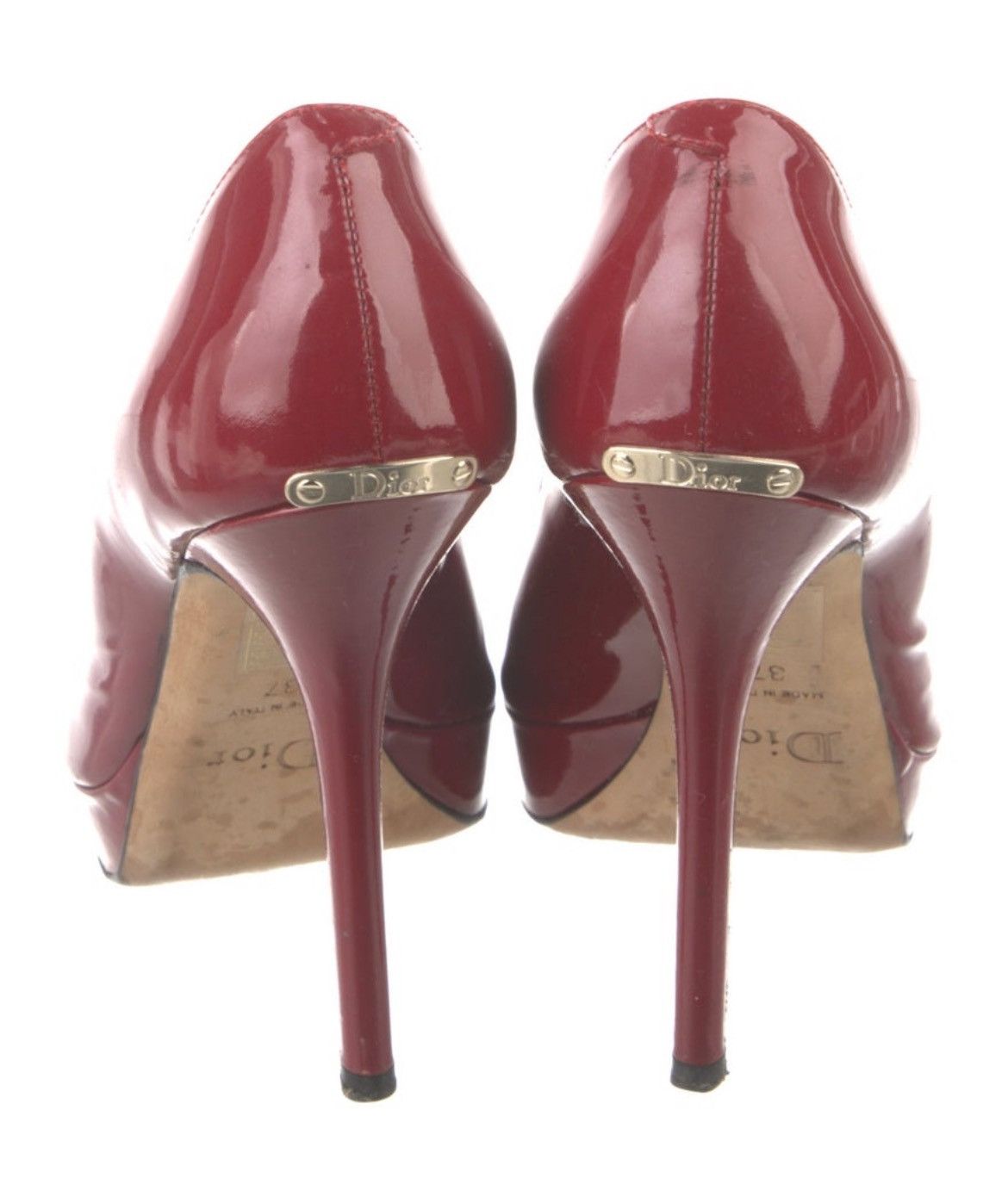 Dior Christian Dior Patent Leather Pumps Size US 7 / IT 37 - 3 Thumbnail