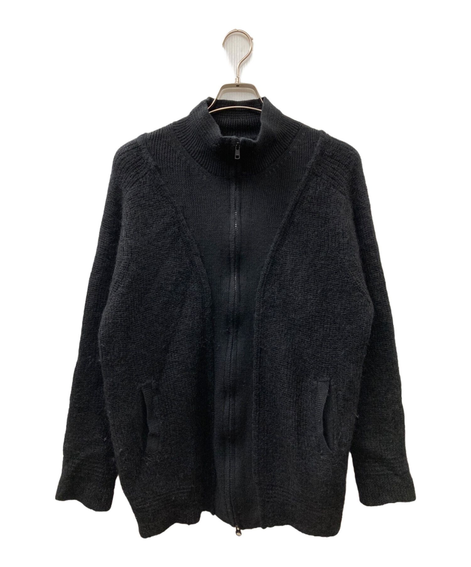 Yohji Yamamoto Yohji Yamamoto pour homme Wool nylon knit zip jacket Size US L / EU 52-54 / 3 - 1 Thumbnail