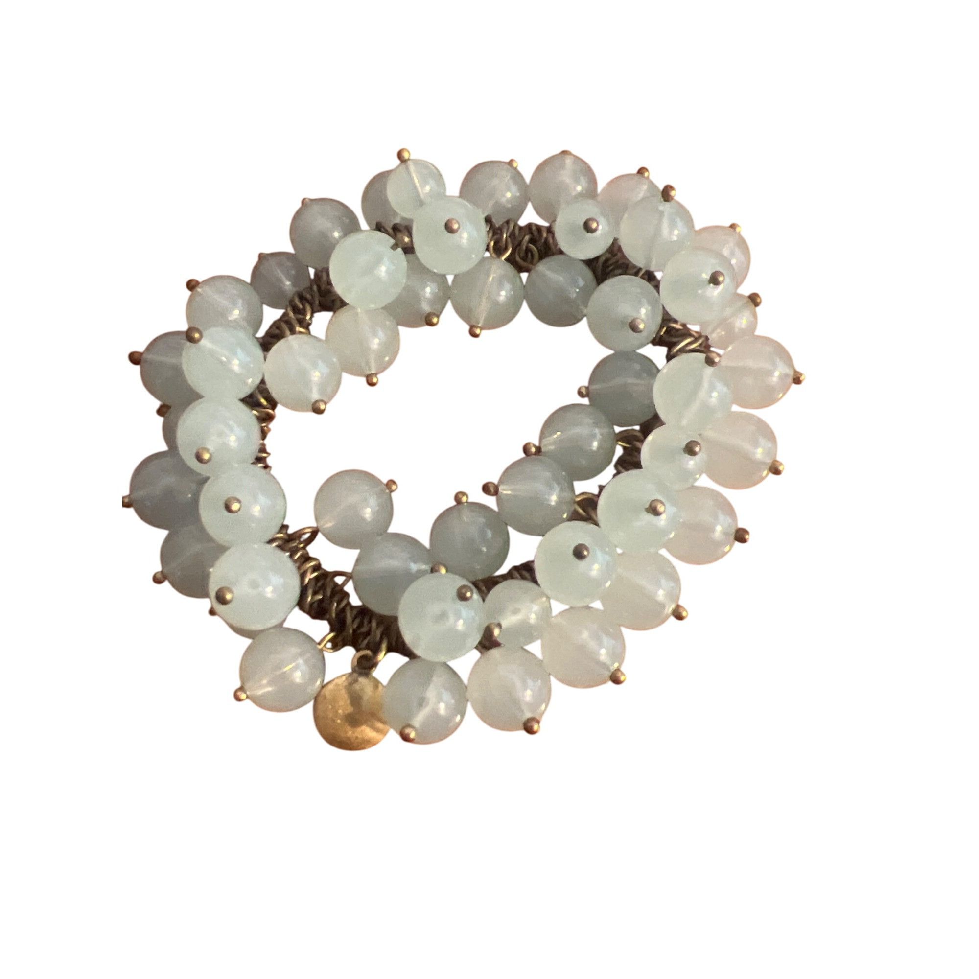 J.Crew J. Crew Seafoam Green Cha Cha Stretch Bracelet Baubles Brass Size ONE SIZE - 1 Thumbnail