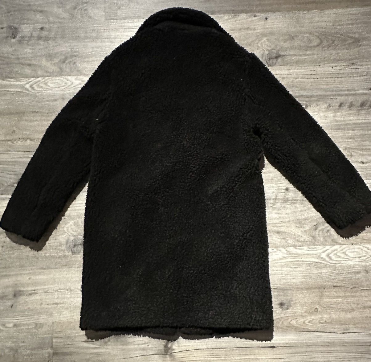 Aritzia Wilfred Free Aritzia Long Teddy Jacket in Black Size XS / US 0-2 / IT 36-38 - 3 Thumbnail