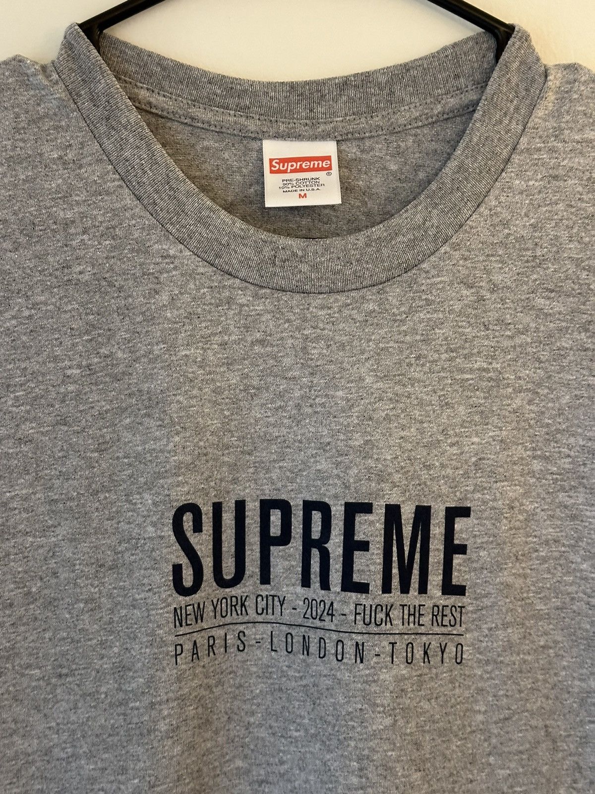 Supreme Supreme Paris Tee Size US M / EU 48-50 / 2 - 2 Thumbnail