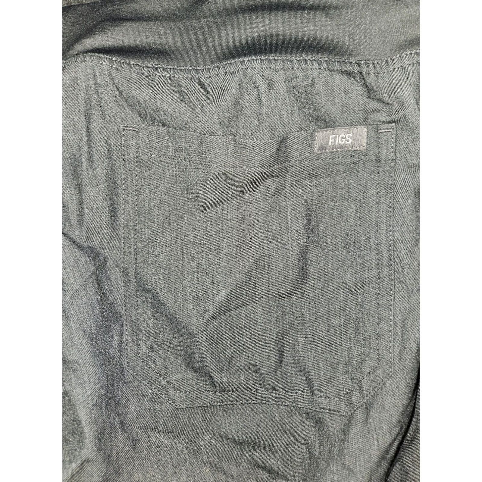 Vintage FIGS Technical Collection Pants Womens M Tall Gray Drawstring Scrub Medical Size 32" / US 10 / IT 46 - 8 Thumbnail