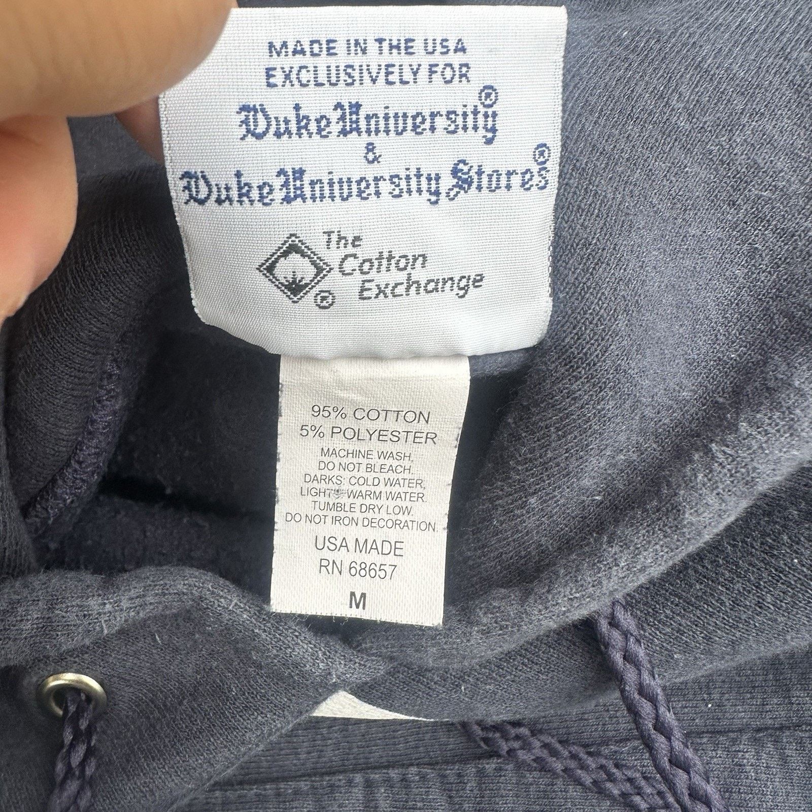 NCAA × Vintage Vintage 90s University Of Duke Blue Devils Pro Weave Hoodie Size US M / EU 48-50 / 2 - 5 Thumbnail