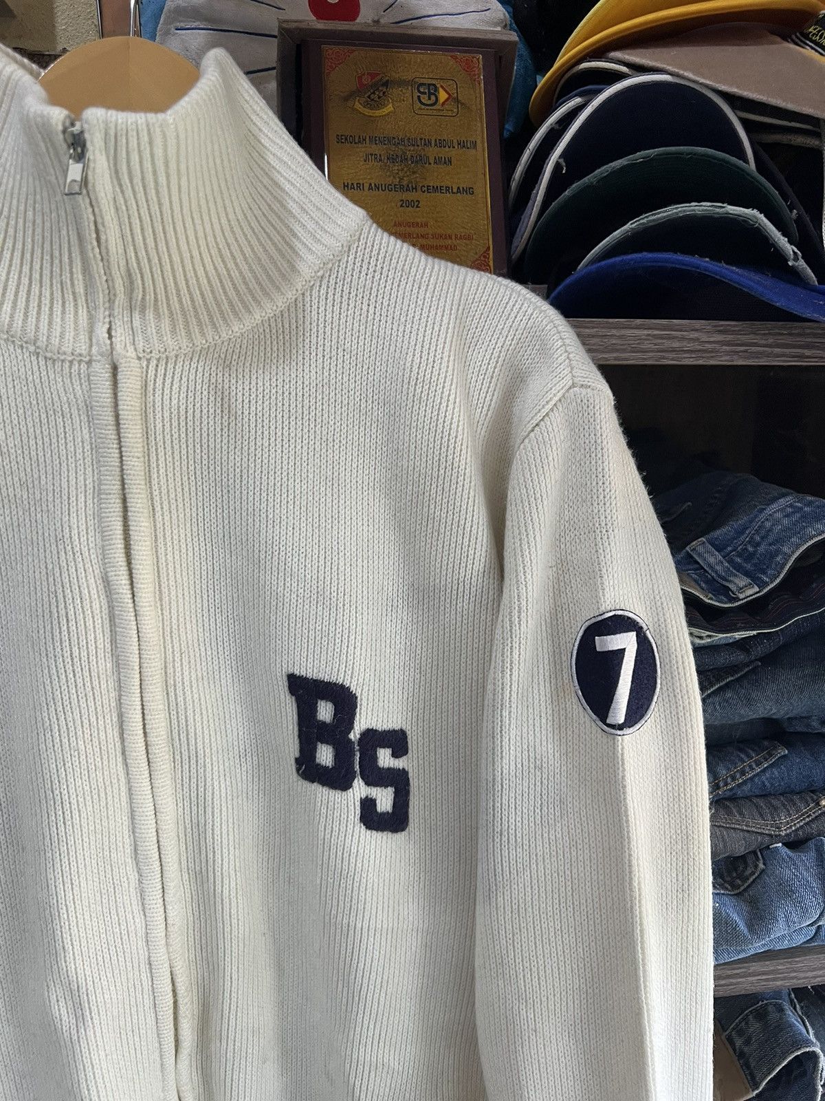 Japanese Brand 🔥Danbury Fuky Boy Knit Zipper Jacket Size US S / EU 44-46 / 1 - 6 Thumbnail