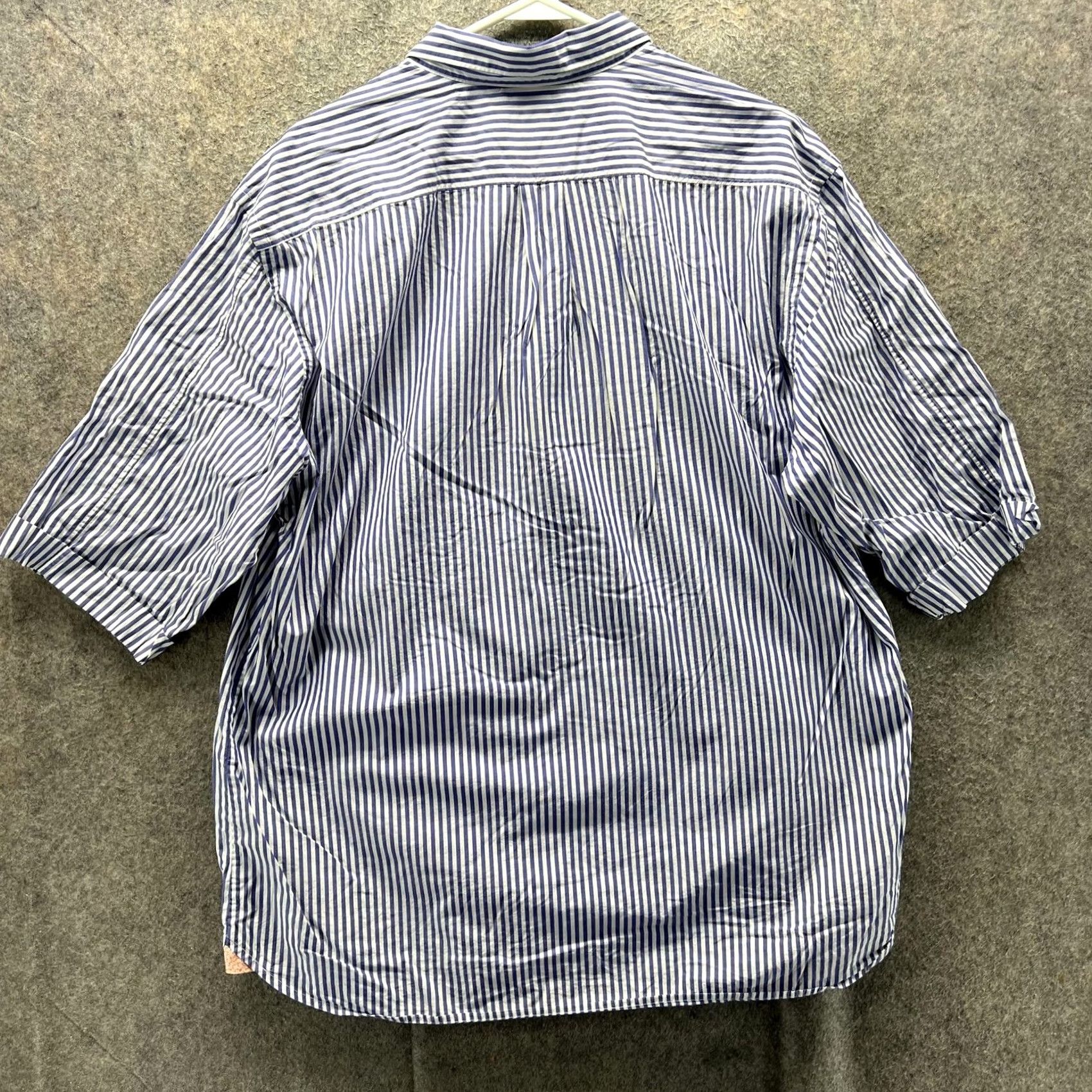 Tommy Bahama Tommy Bahama Shirt Mens XL Blue White Stripe Pima Cotton Short Sleeve Casual Size US XL / EU 56 / 4 - 2 Thumbnail