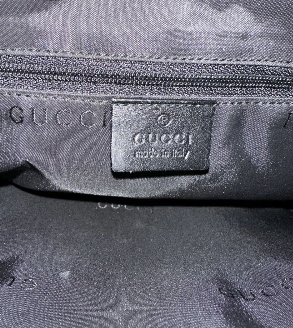 Gucci GUCCI - Vintage Pink Velvet Black Leather Trim Jackie Hobo Size ONE SIZE - 8 Thumbnail