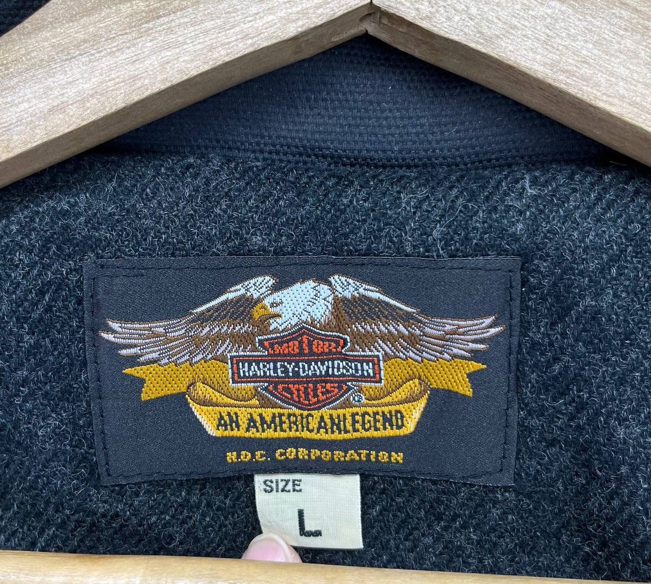 Harley Davidson Vintage Harley Davidson Black Moto Racing Jacket Size US L / EU 52-54 / 3 - 7 Thumbnail