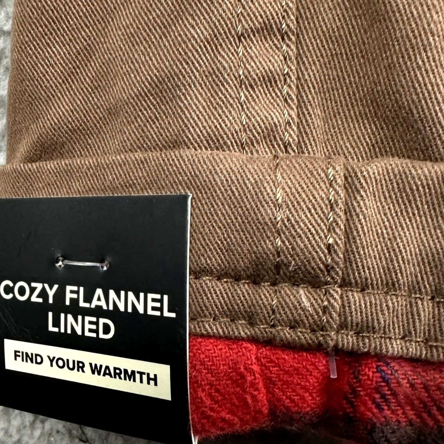 Weatherproof Weatherproof Mens Pants Chino Straight Lined Plaid Cedar Brown 40x30 Fall Winter Casual Workwear Mens Size US 40 / EU 56 - 7 Thumbnail
