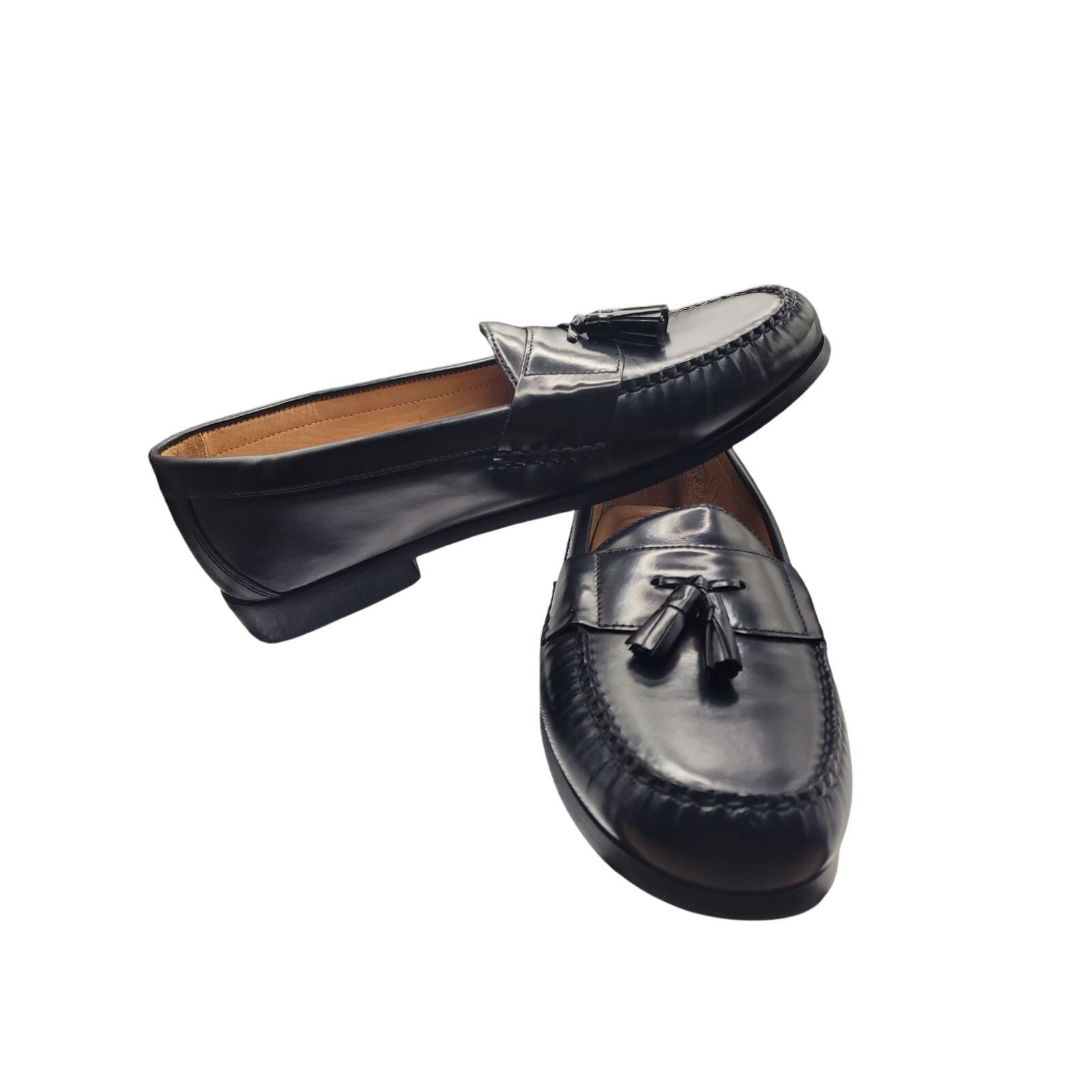 Johnston & Murphy Johnson & Murphy Mens Loafers Blk Leather Sheep Skin Sz 13M Size US 13 / EU 46 - 6 Thumbnail