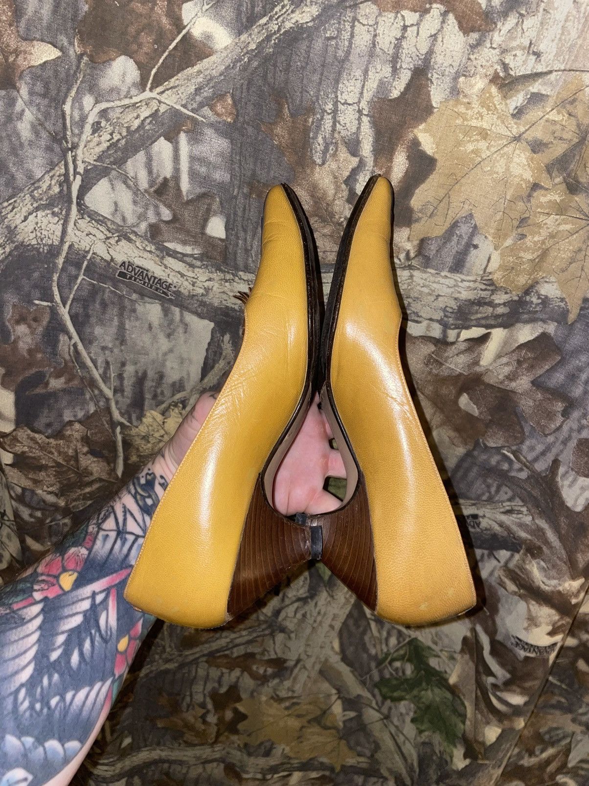 Japanese Brand MIHARA YASUHIRO half split kitten heel Size US 6.5 / IT 36.5 - 4 Thumbnail