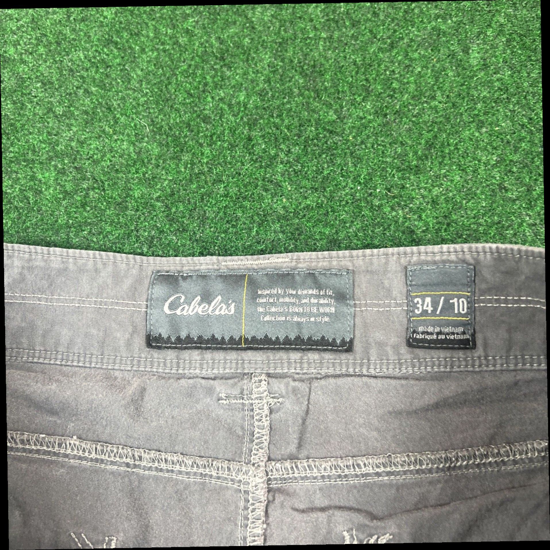 Vintage Cabelas Outdoors Gray Cargo Shorts Mens Size 34 Size US 34 / EU 50 - 5 Thumbnail