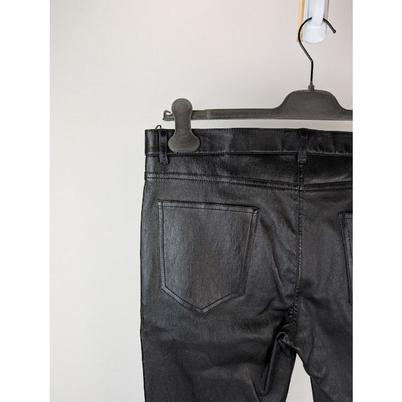 Saint Laurent Paris o1rshd1 Agora Stretch Skinny 5-Pocket Leather Pants in Black Size US 38 / EU 54 - 15 Thumbnail