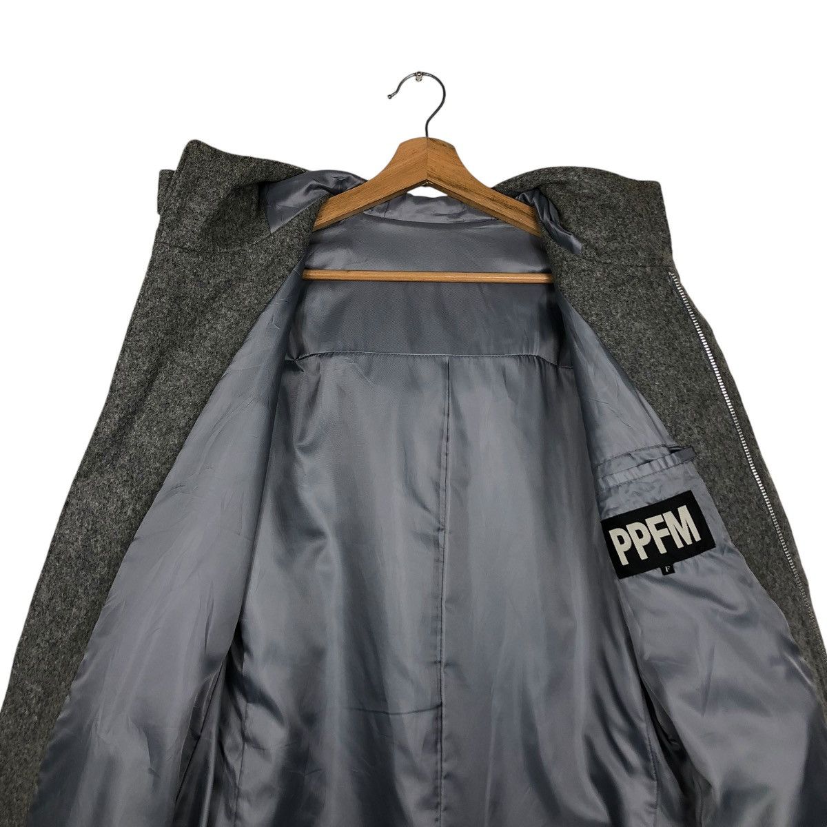 PPFM 🔥VINTAGE LONG BIKER JACKET WOOL PPFM Size US M / EU 48-50 / 2 - 18 Thumbnail