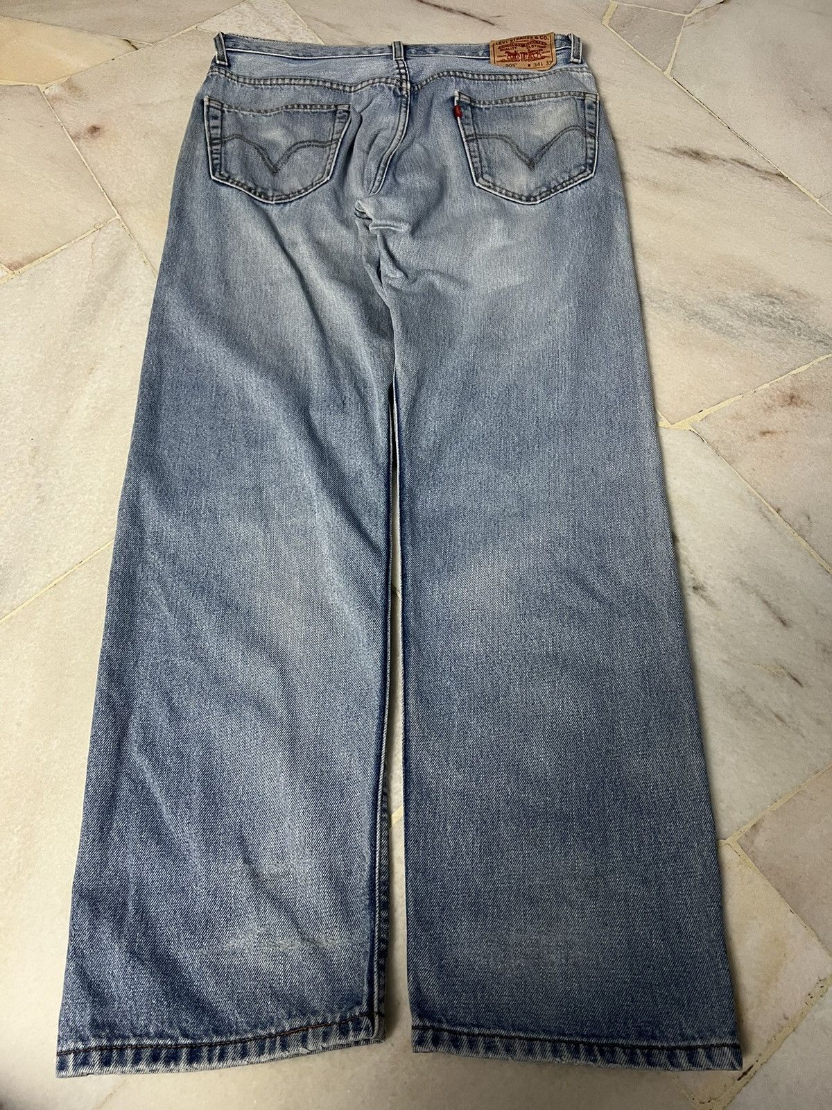 Jean × Levi's × Levi's Vintage Clothing VINTAGE LEVIS 505 DISTRESSED MUD WASH JEANS Size US 34 / EU 50 - 2 Thumbnail