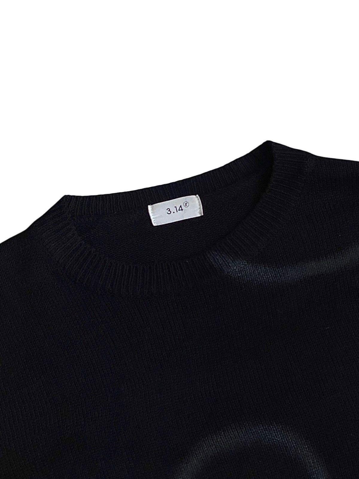 Vintage 3.14 oversize spray paint acrylic knitted sweater black knit Size US XL / EU 56 / 4 - 4 Thumbnail